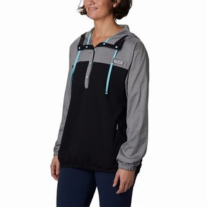 Columbia PFG Tamiami™ Hoodie Dam Svarta/Grå (HGOZQ3906)